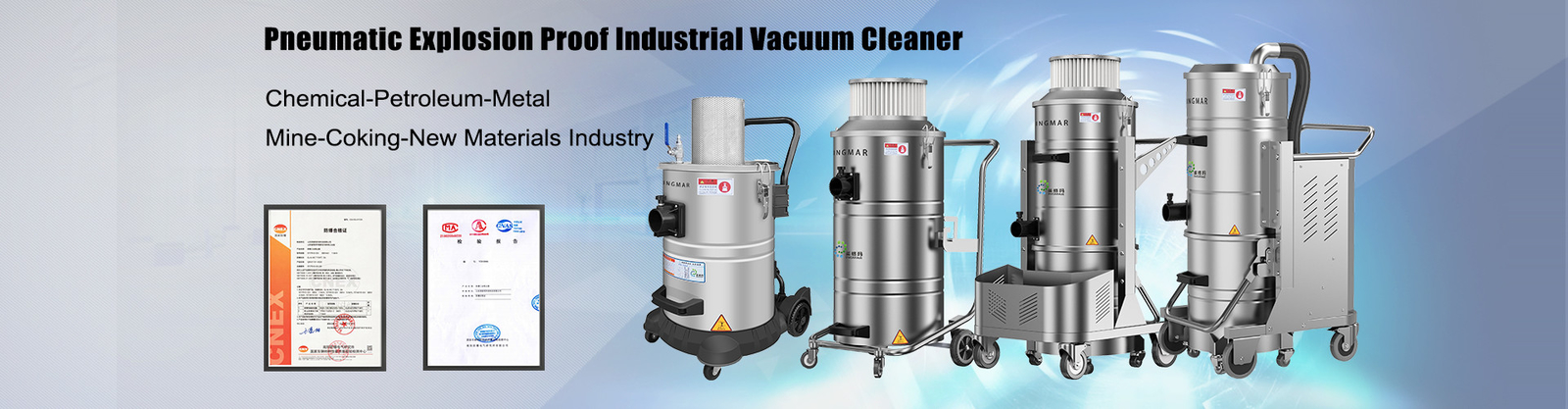 Industrial Pneumatic Vacuum Cleaners