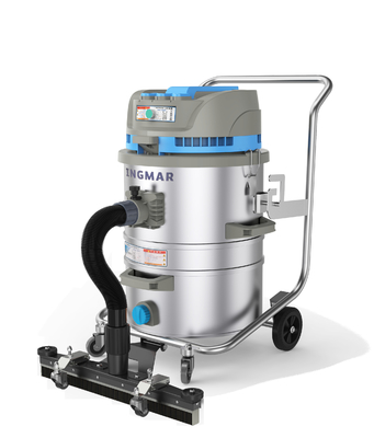 80L 220V Push Suction Industrial Vacuum Cleaners , Single Phase Vacuum Machine